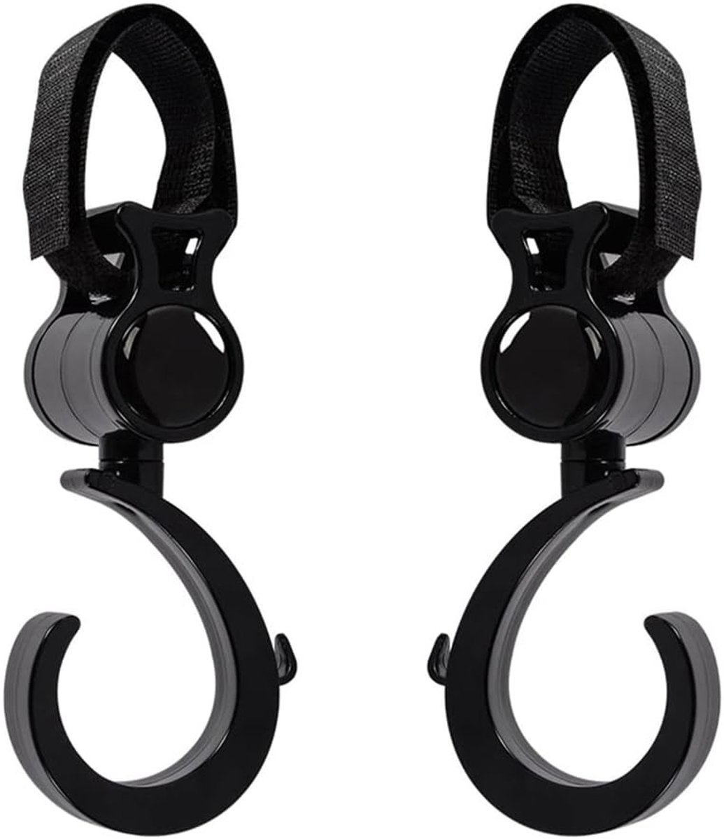 Pram Hooks voor Kinderwagens, Universele Bevestigingshaken, Ideaal voor Babyaccessoires en Winkelen (2 Stuks)
