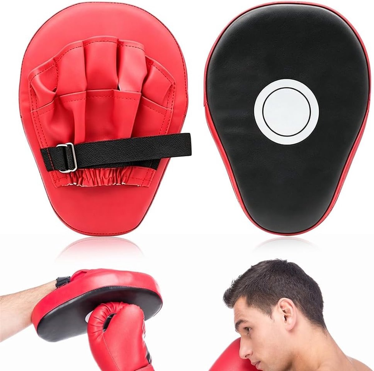 Handbeschermers van PU voor Kickboksen en Martial Arts - Ideaal voor Muay Thai, Karate en Taekwondo Training