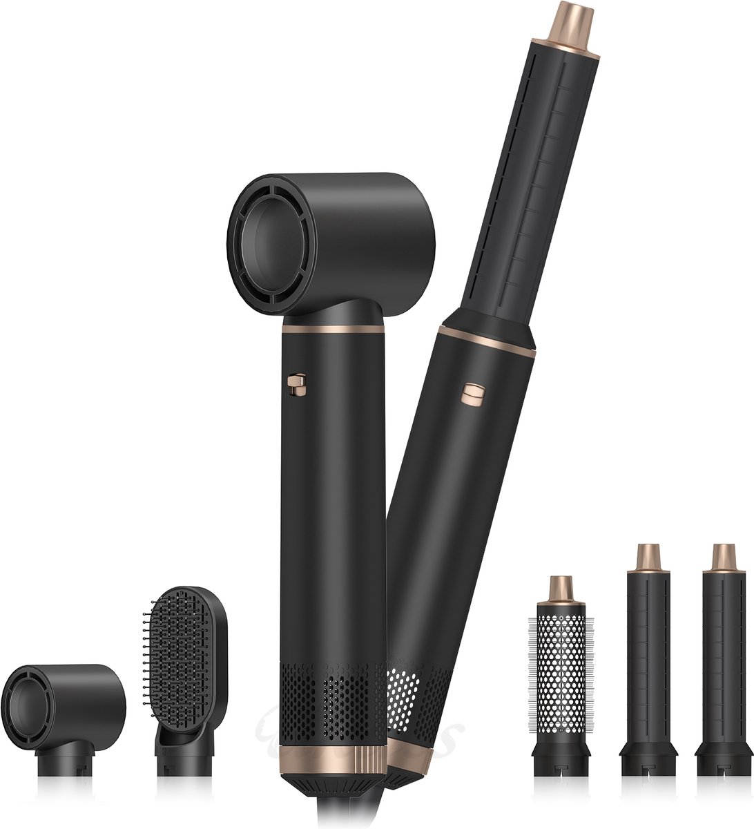 Föhn 5-in-1 Hot Kam Set - Professionele Styling Tool - 45 Minuten Gebruik - Elektrisch - Voor Volwassenen