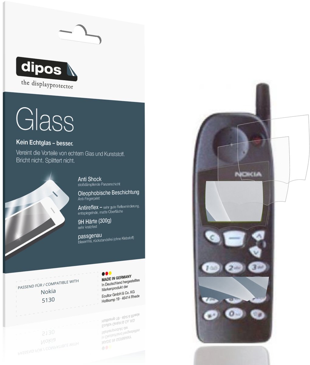 dipos – 2x Matte Pantserfolie geschikt voor Nokia 5130 | 9H Screenprotector