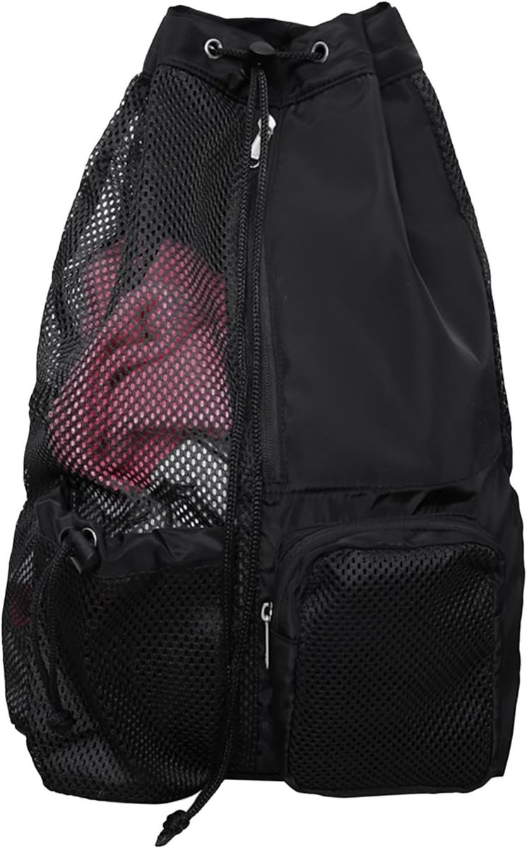 Mesh zwemtas met nat/droog compartiment, ideaal voor zwemmen, surfen, strand en sportschool