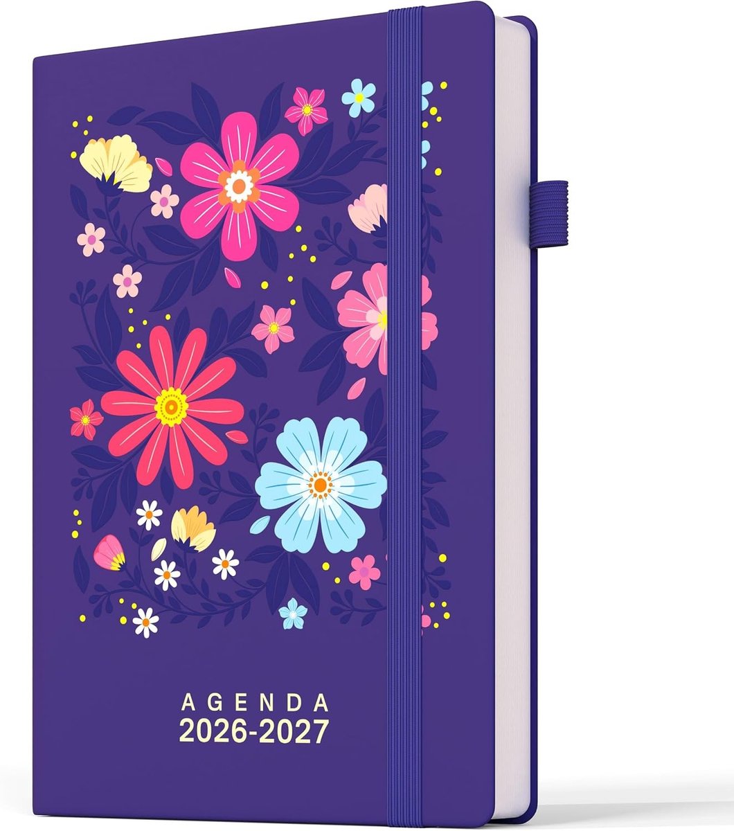 Kalender - Paars - A5 - Meertalige Weekplanner - Voor Tijdbeheer en Afspraken