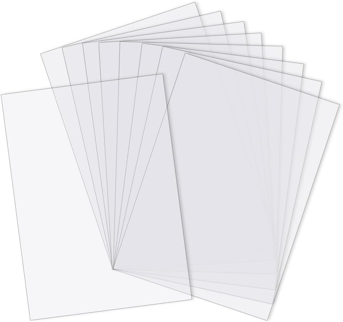 10 Stuks A4 Flexibele Plastic Platen Duidelijk 0.3mm voor Kantoor, Rapporten en Presentaties - Documentbescherming en Creatieve DIY Projecten