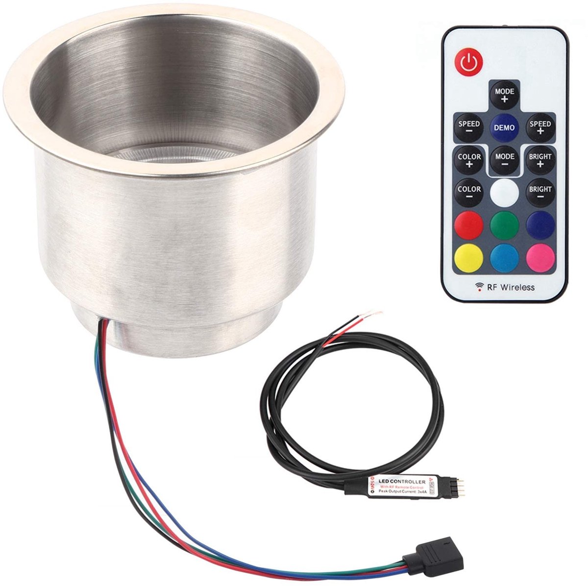Elzusha - Drinkhouder met LED RGB - Universeel voor Marine en Truck