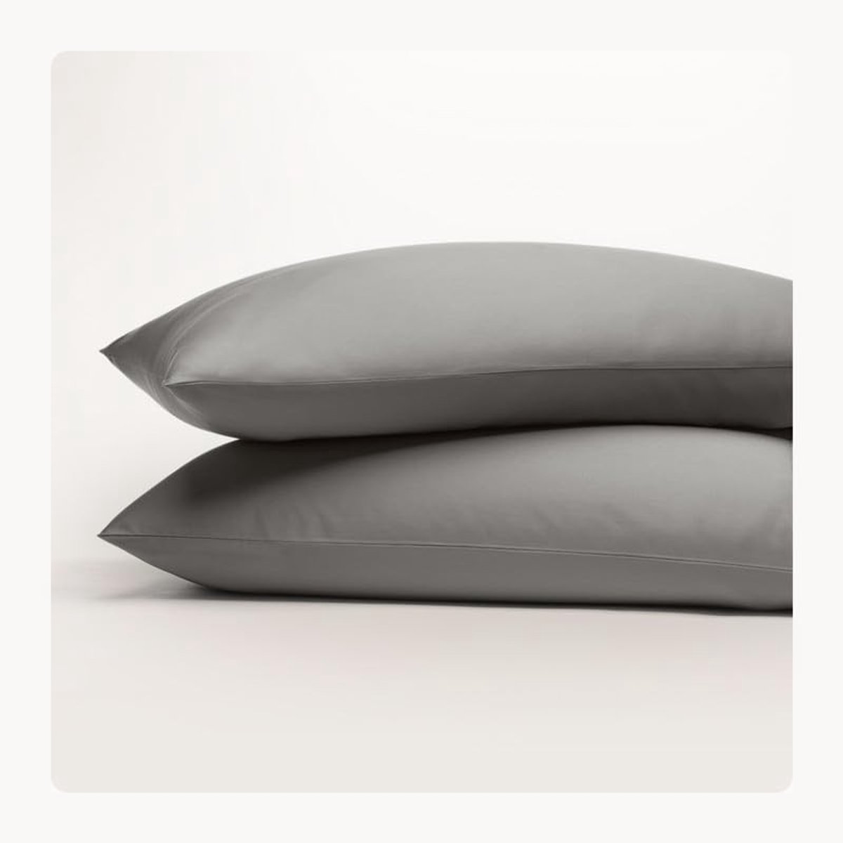 Elzusha - Set van 2 Kussenhoezen van 100% Organisch Katoen - Anthraciet 40x80cm