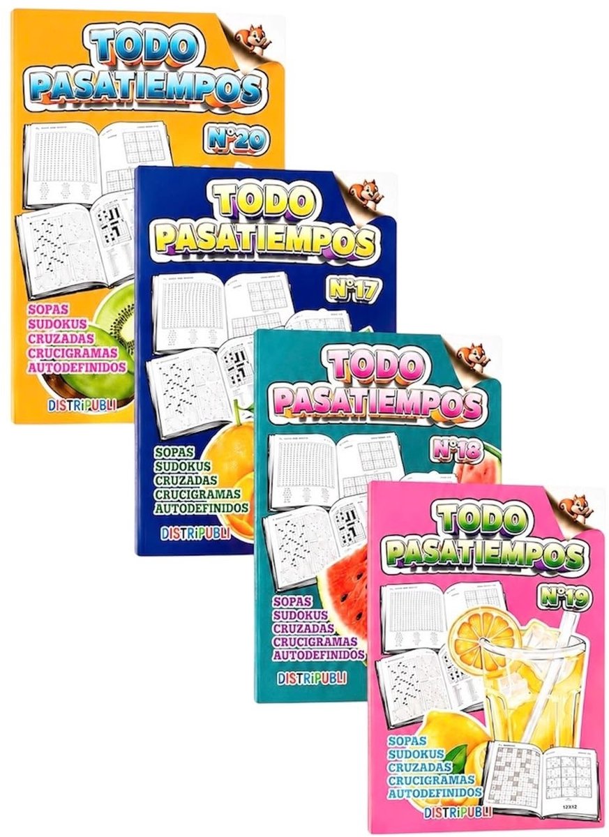 Elzusha - Pakket van 4 Volwassen Hobbyboeken Met Oplossingen