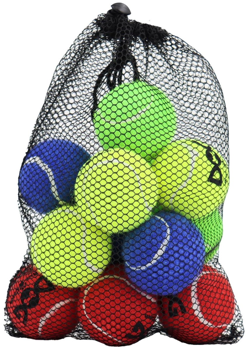 Elzusha - Set van 12 Honden Tennisballen met Hoge Zichtbaarheid