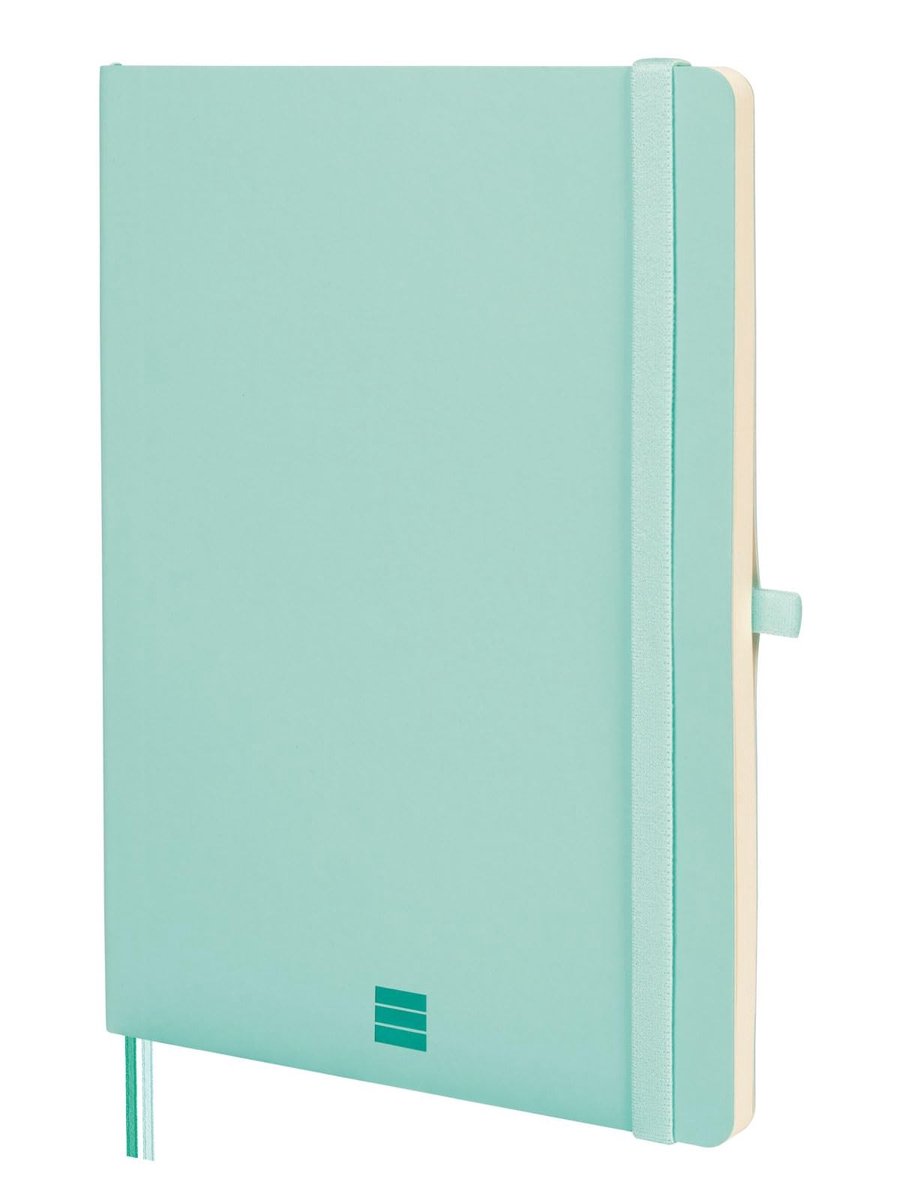 Turquoise Notitieboek met Zachte Kaft en Blanco Bladen