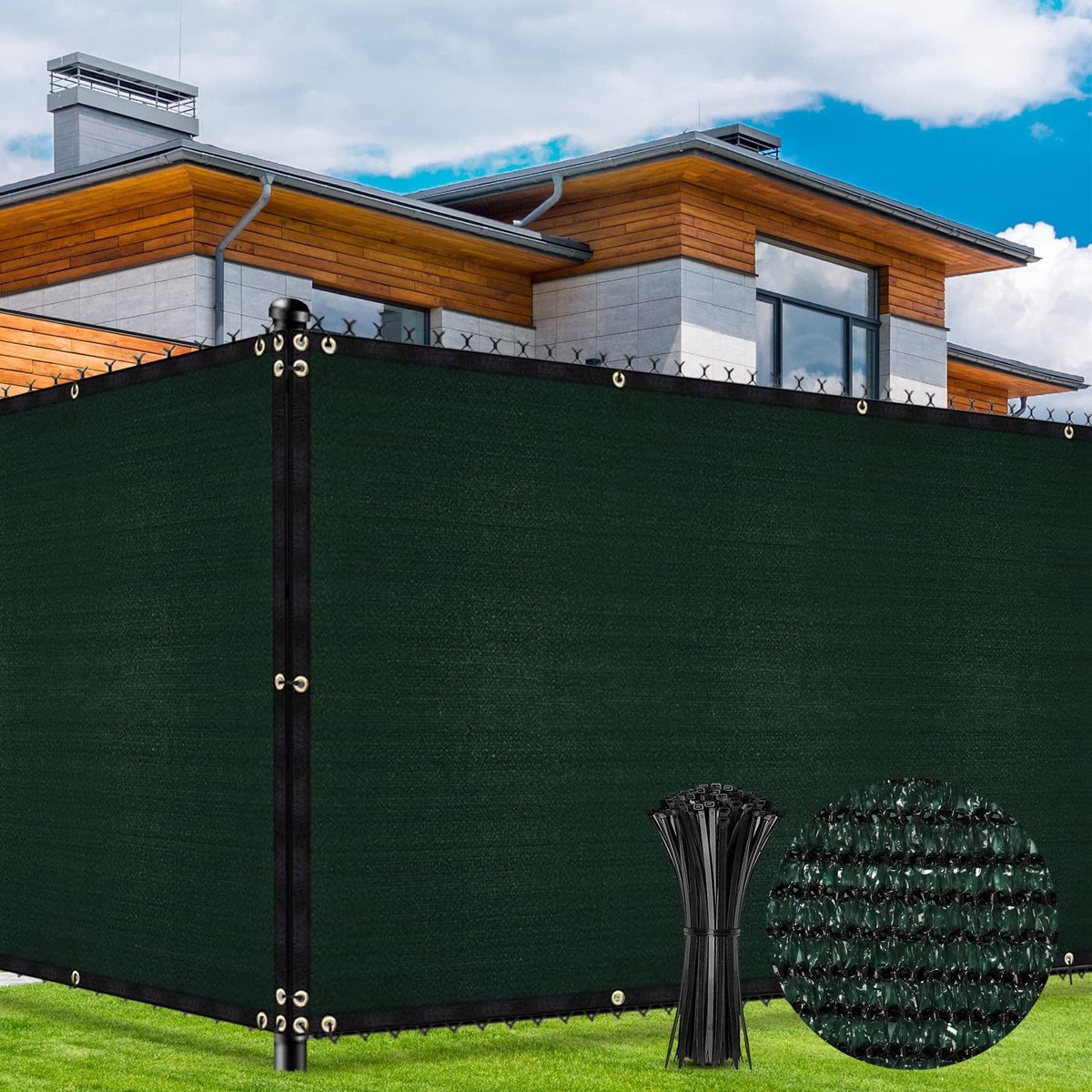 Elzusha - Privacy Scherm 1.5m x 10m met UV Bescherming