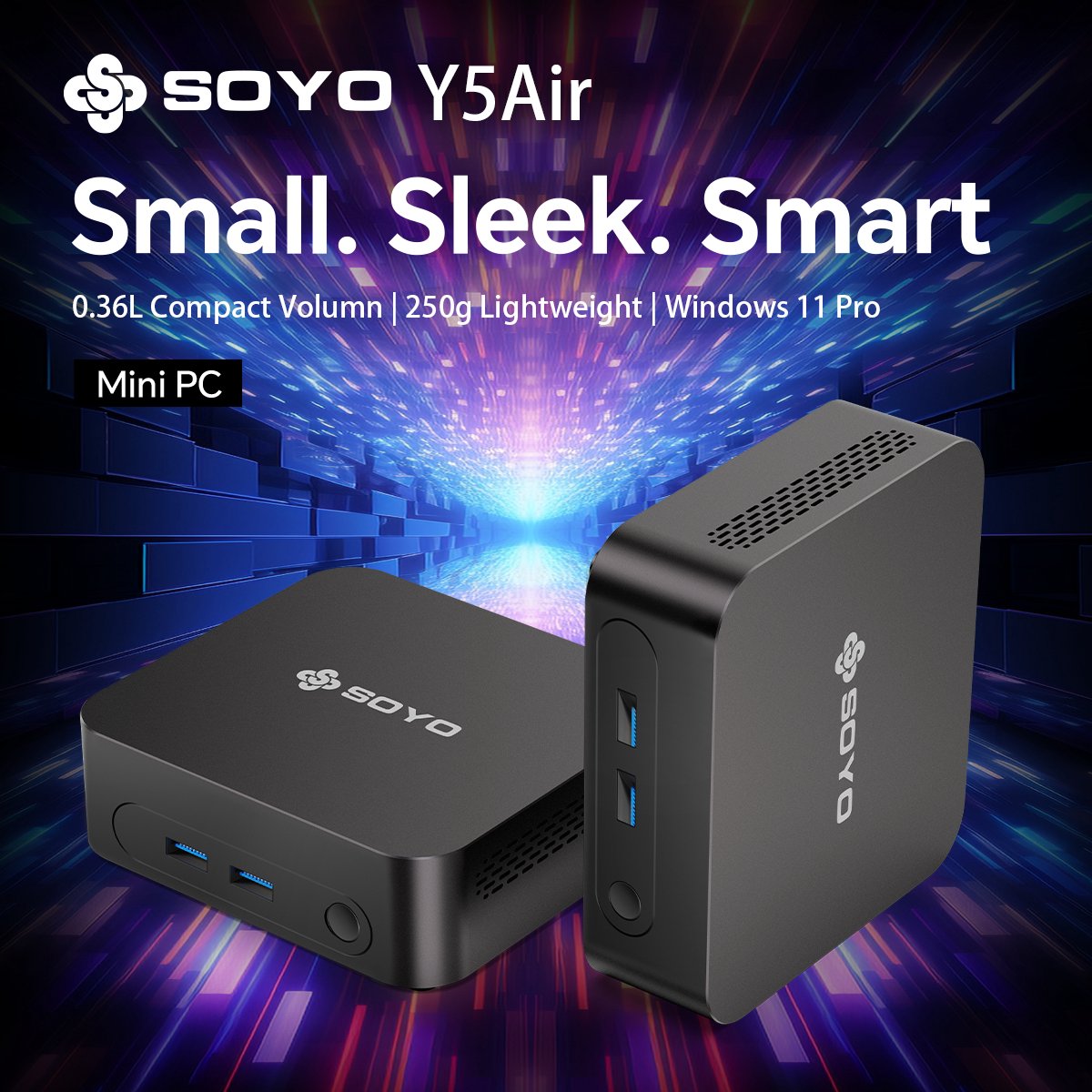 Mini Pc Mini-Bureau - 8 GB Werkgeheugen - 128 GB Opslag - Intel i5 4250U Processor - Windows 11 Pro - Geïntegreerde Grafische Kaart