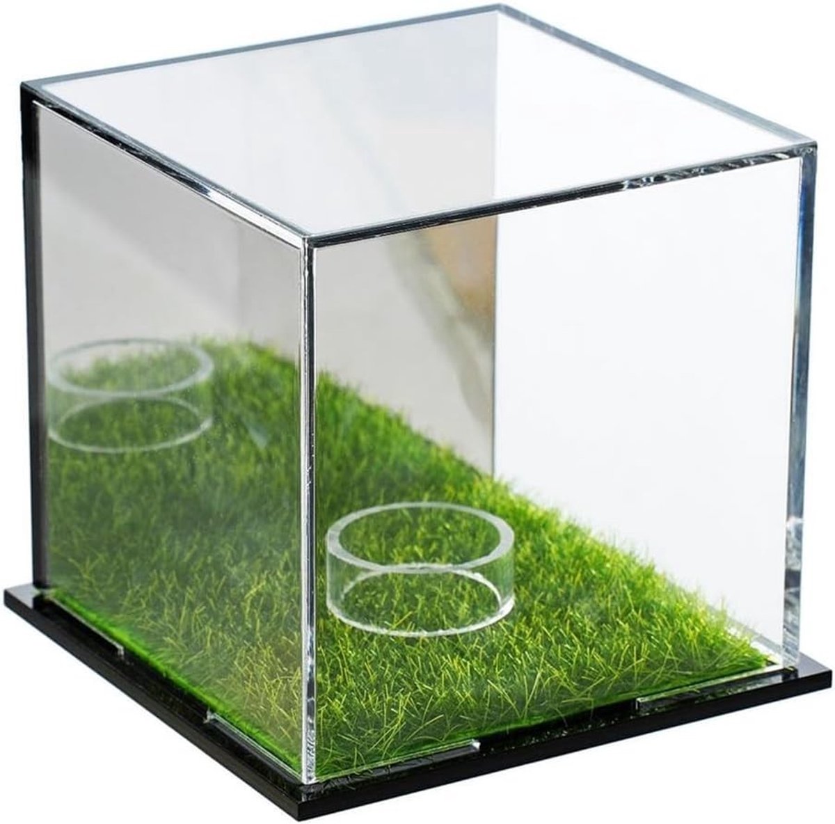 Vierkante Golfbal Display Case - Acryl Herinneringsdoos voor Golfballen, Baseball en Verzamelobjecten - Perfecte Opslagoplossing met Spiegelafwerking