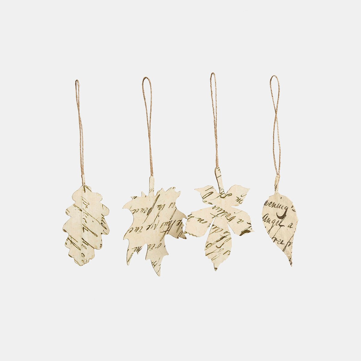 LOBERON Hanger set van 4 Fleuriene crème