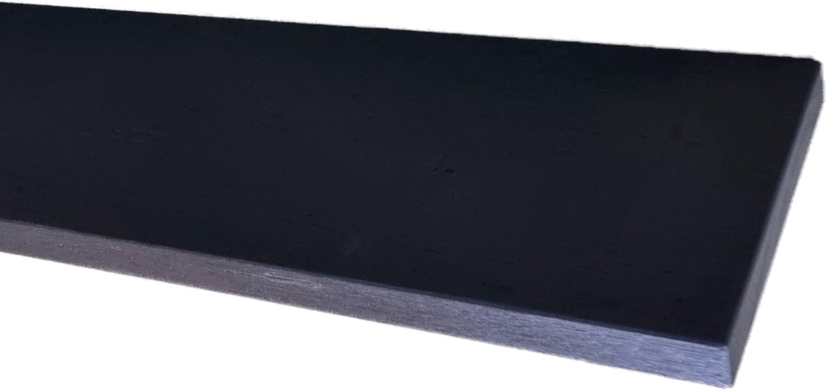 GoudmetHout Zwevende wandplank - zwart eiken - 240 x 30 cm - Blinde Montage