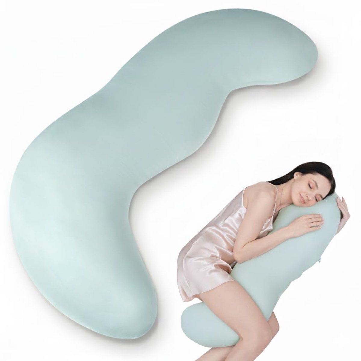 Lichaamskussen - Ergonomisch Comfortkussen - Voor zijslapers en zwangerschap