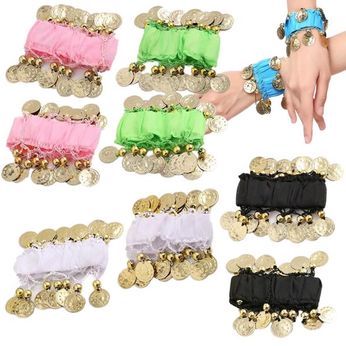 Store_7 - Buikdans Polsbandjes - Buikdans Munt Armband - Stijlvolle Accessoires