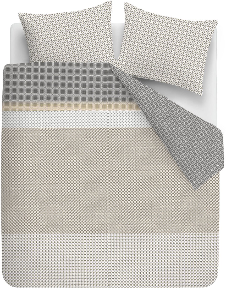 Beddinghouse Jente dekbedovertrek - Lits-Jumeaux XL - 260 x 200/220 cm - Naturel