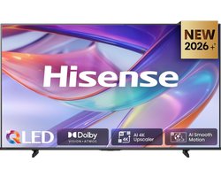 Hisense 43E7S SmartTV - 43 inch - 4K Hi-QLED - 2026 - Hi-QLED Colour - Dolby Vision Atmos - AI 4K Upscaler - AI Smooth Motion - Game Mode Plus - Filmmaker Mode