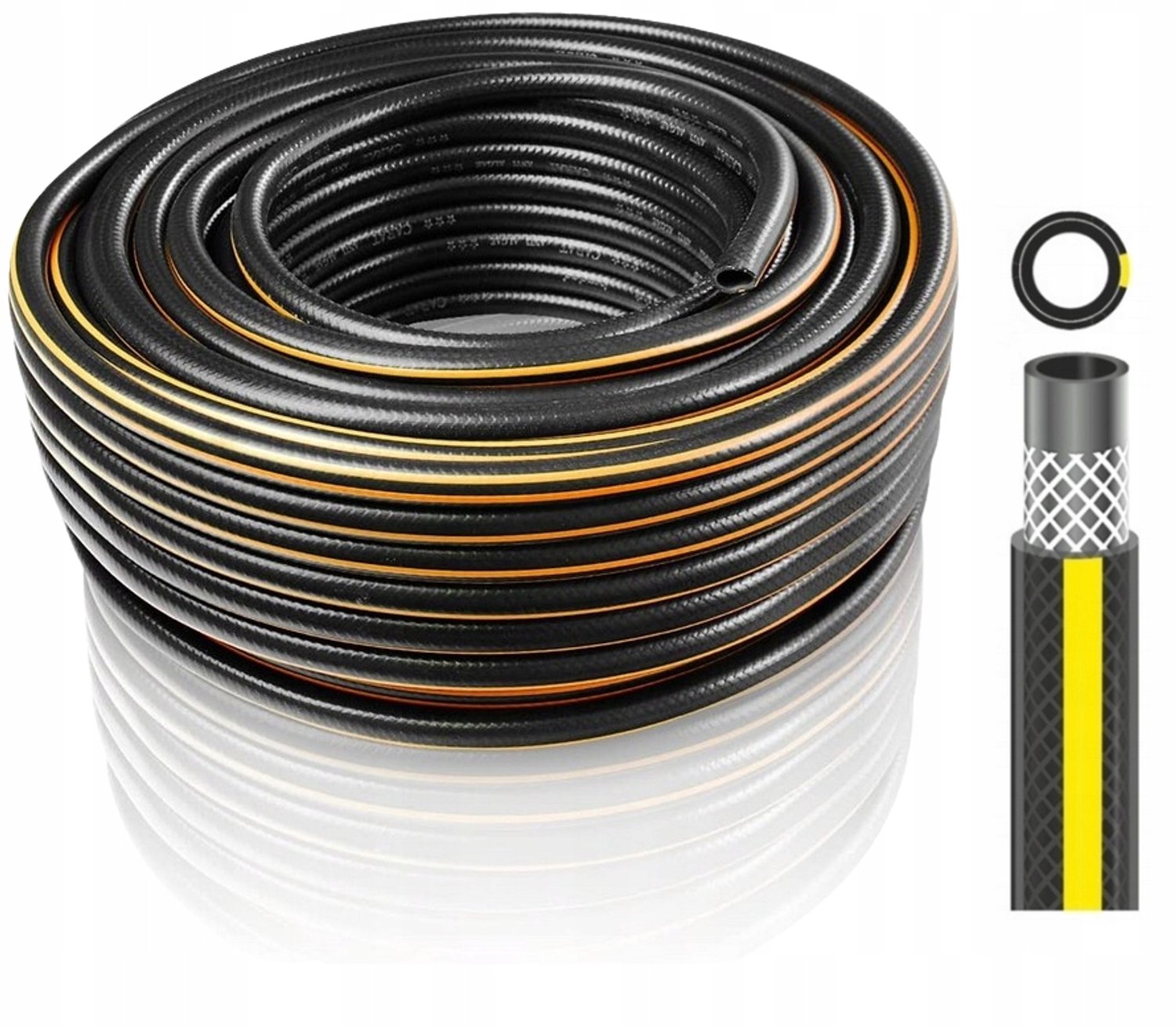 Tuinslang 3/4" 50m Versterkt PVC UV-bestendig voor Besproeiing