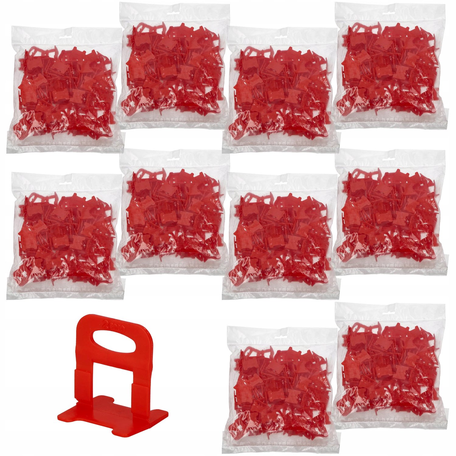 1000x Tegelnivelleringsclips 2mm - Perfecte Tegelplaatsing