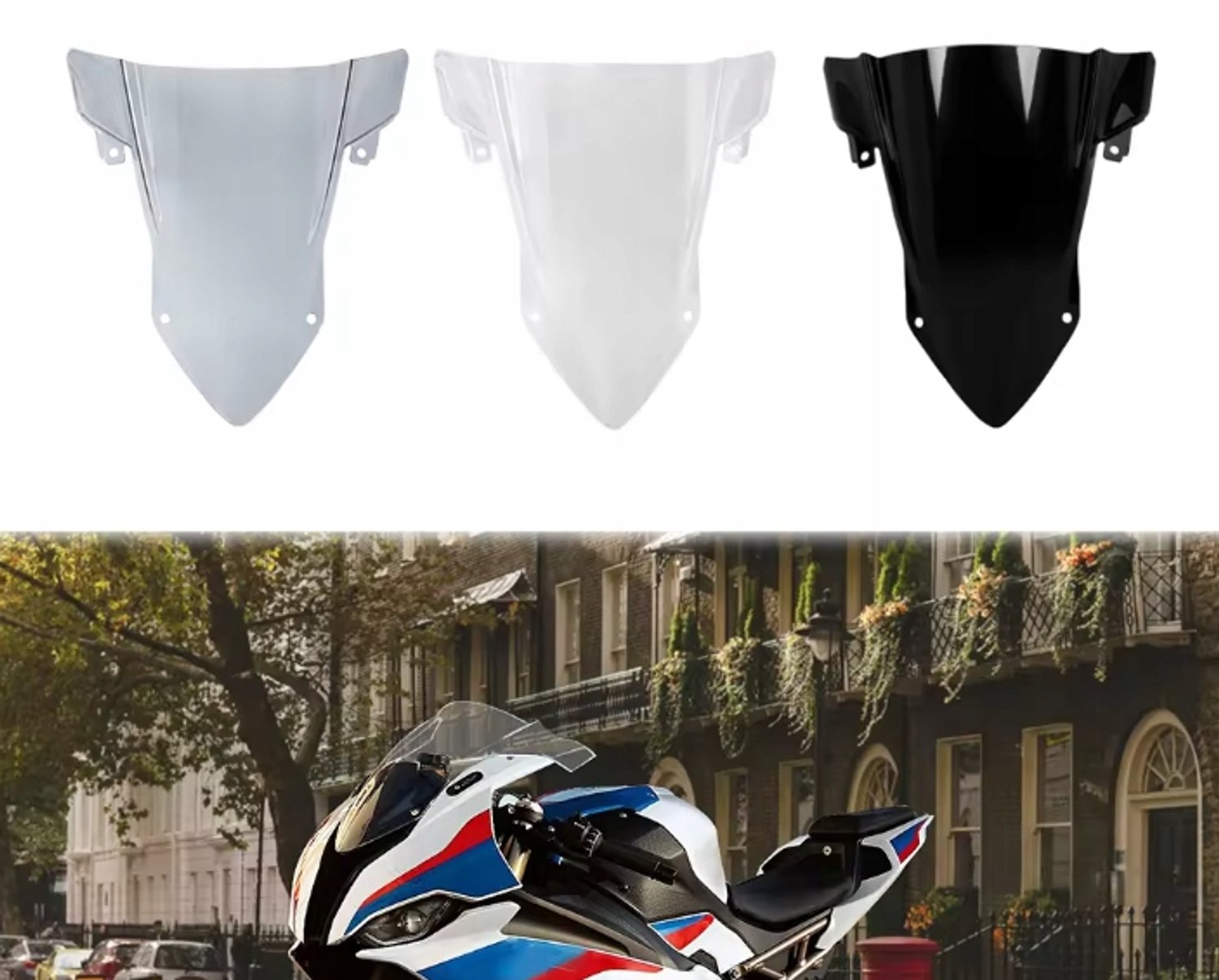 TopX Windscherm BMW S1000RR (2019-2024) - Zwart