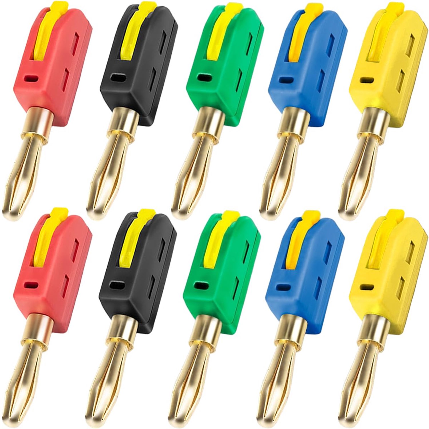 Dailygoods - 4mm Banana Plugs - Solderless Aansluiting - Snelle Verbinding - 32A Power Connectors - Audio - Testapparatuur - Geschikt voor Geluidsinst...