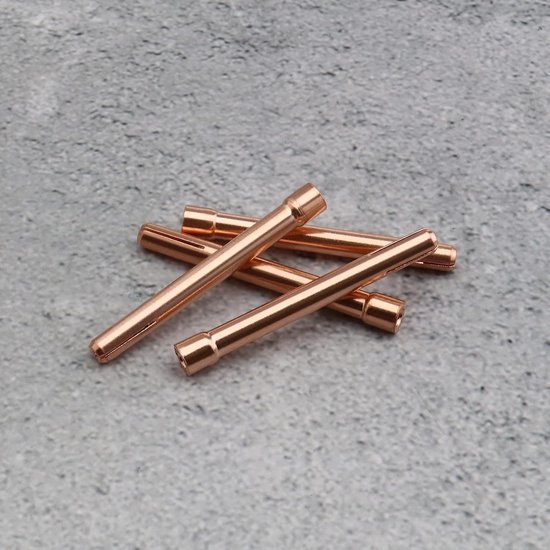 Dailygoods - Tungsten Elektrode Collet Tips - 10 Stuks - Hoogwaardige Lasaccessoires - Rood Koper - Geschikt voor WP17 WP18 WP26 - 2.4mm van Dailygoods — afbeelding 2