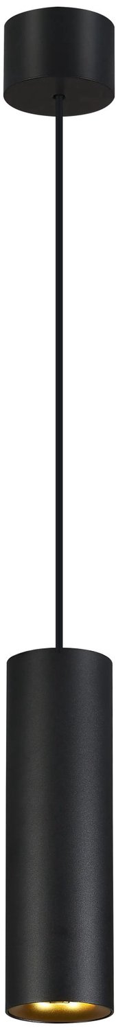 Zolan ophangkit in zwart aluminium: los ophangsysteem om een hanglamp te bevestigen of het snoer te verlengen, zonder lichtbron.