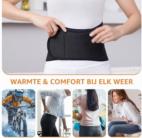 Warmteband voor de Rug van Cashmere voor Vrouwen - Winterse Ondersteuning en Bescherming van de Taille met Wol en Comfortabele Pasvorm — afbeelding 3
