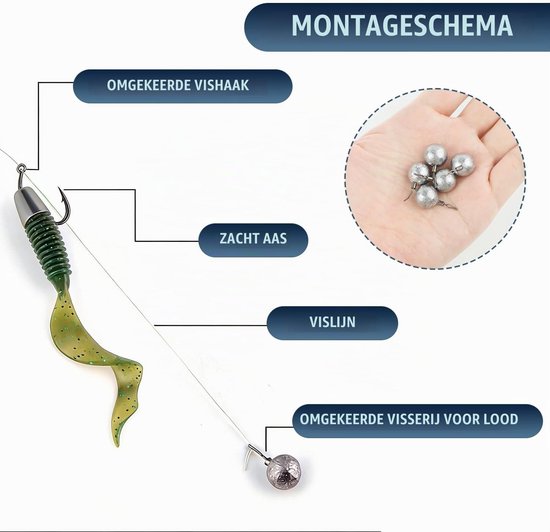 Set van 35 Drop Shot loodgewichten voor hengelen, 6 maten van 3,5 tot 20 g, ideaal voor zoetwater, zeevissen en riviervissen — afbeelding 4