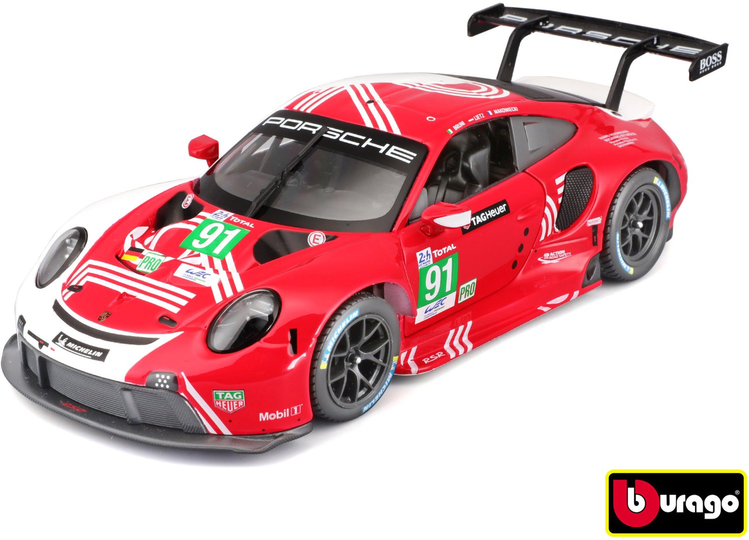 Bburago Race Porsche 911 RSR LeMans ´20 1:24 Auto
