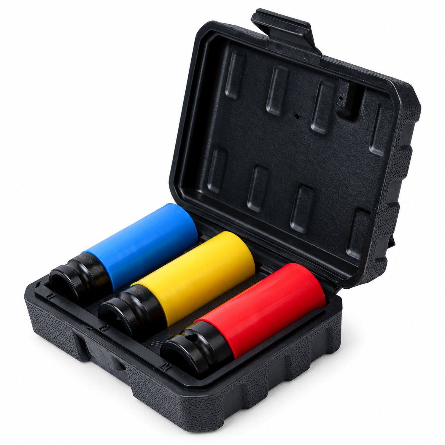 Slagmoerdoppenset 3-delig - 17, 19 en 21 mm - In opbergkoffer