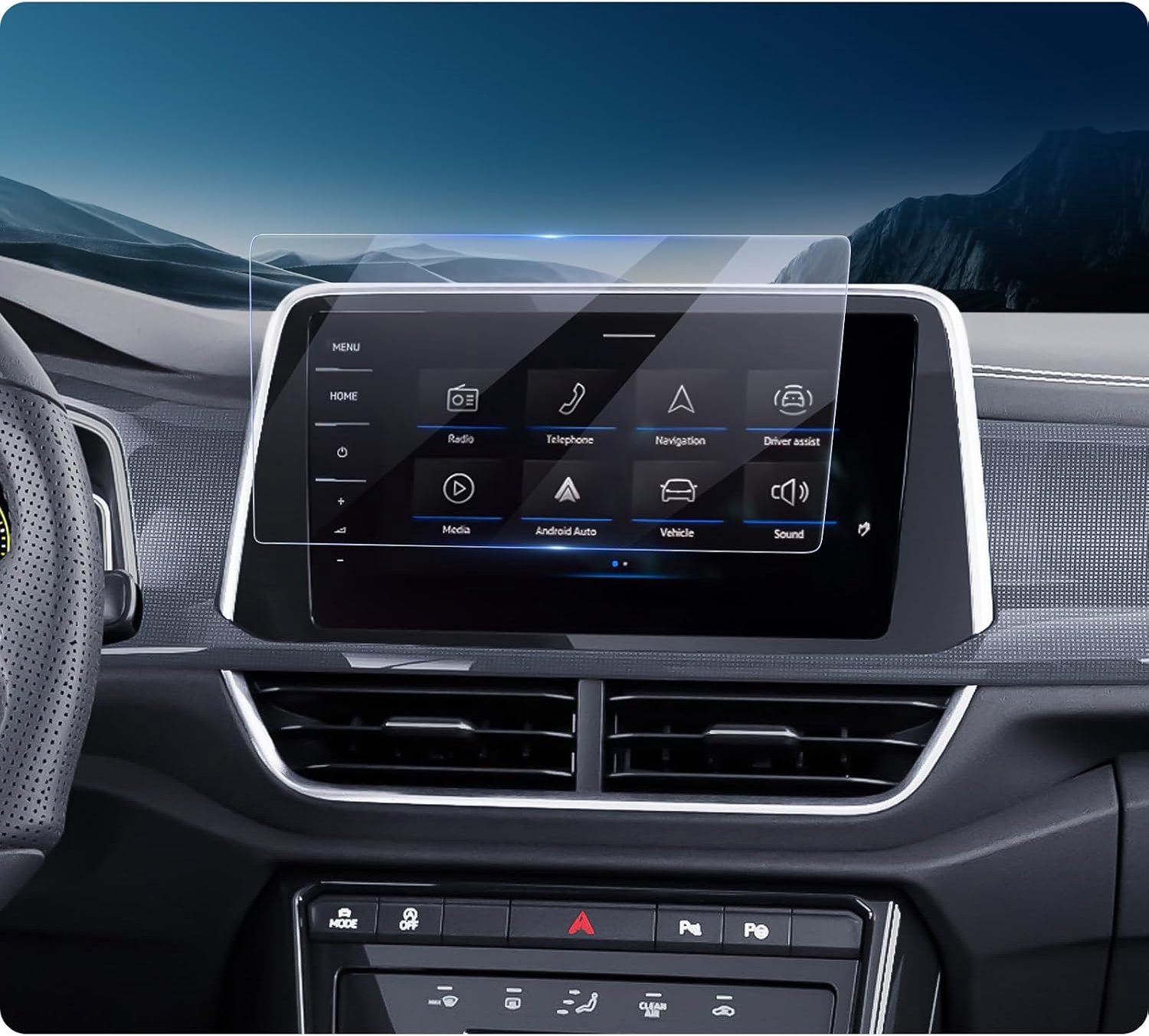 LUWU Compatible with 9.2 inch VW T-Roc/Golf 7 / Tiguan 2 / Passat B8 Navigation Screen Protector 9H Scratch-Resistant - ShopVlot
