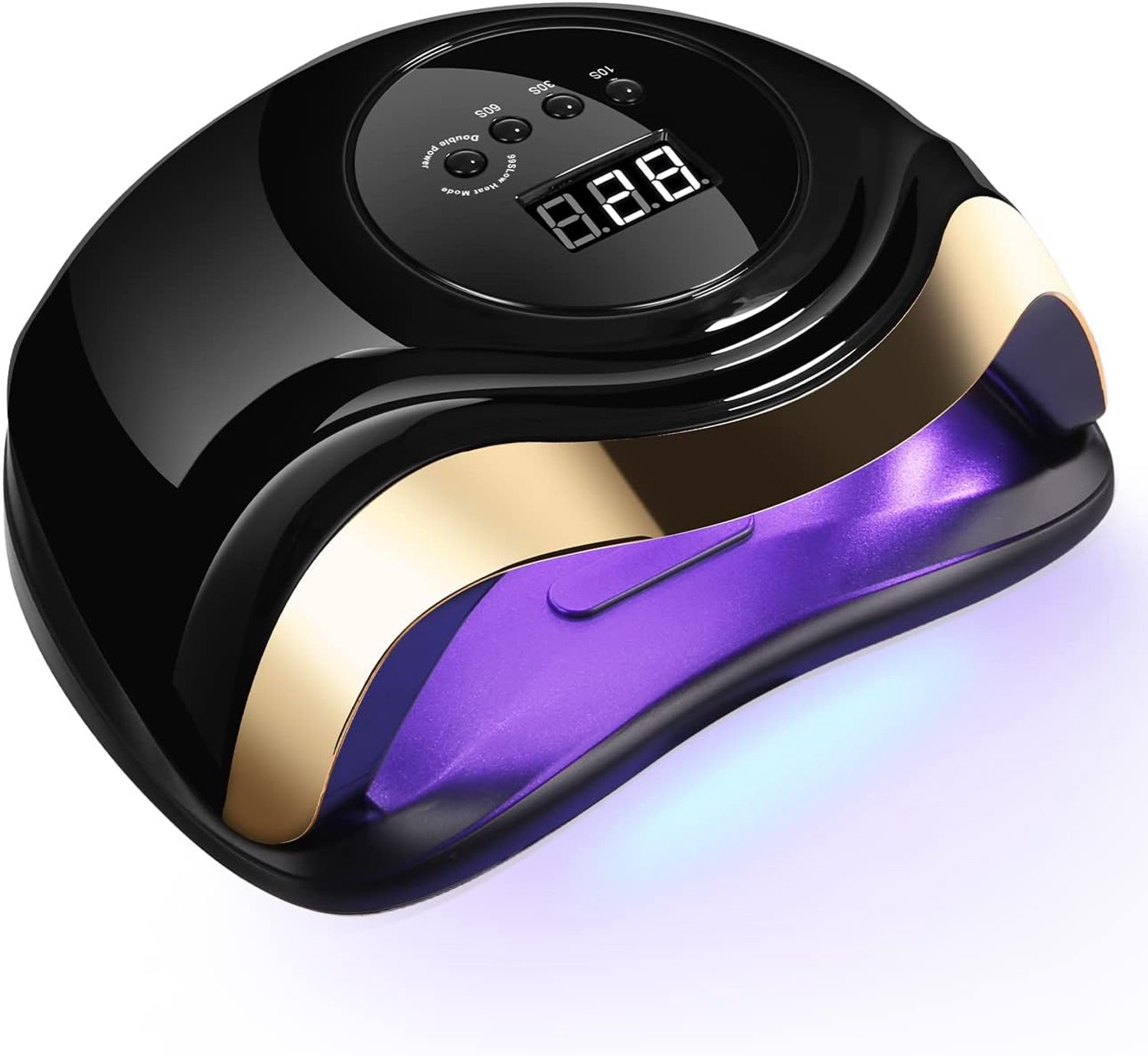 SnelShoppen - 168W UV LED Nageldroger Lamp voor Gel Nagels met 10/30/60/99s Timer, LCD Display & Slimme Sensor voor Vinger- en Teennagels, Geschikt vo
