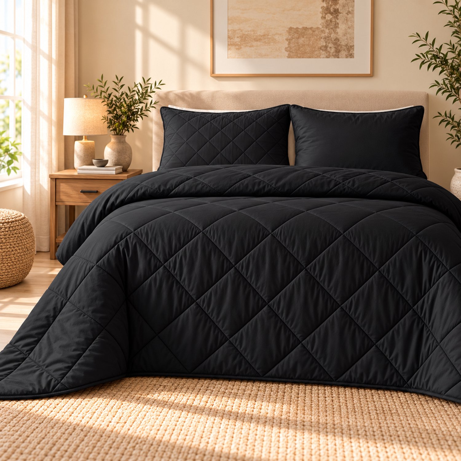 Dormidor Wasbaar Dekbed 140x200 cm – Inclusief 1 Kussenslopen 60x70 cm – Zwart