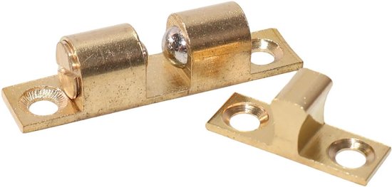 4 messing kogelgrepen voor kastdeuren, 40 mm — afbeelding 2