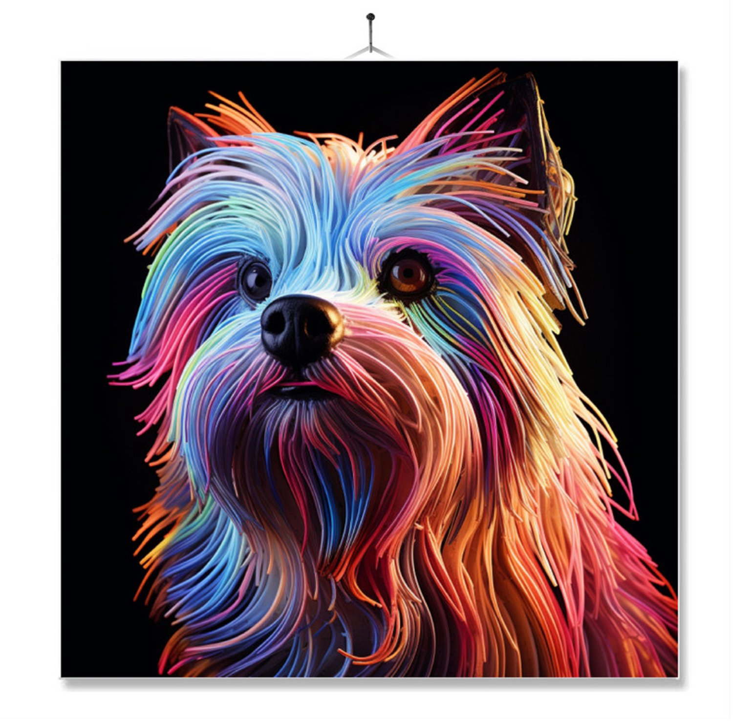 MC Living Tegel Met Opdruk | Geschenk | Dier | Neon Kleuren | Art | Maltezer ontwerp 2