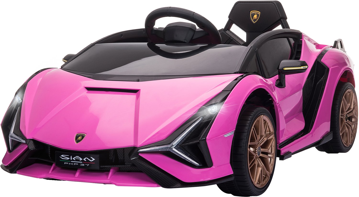 Homona Kinder-elektroauto - Met afstandsbediening - 108 x 62 x 40 cm - Roze