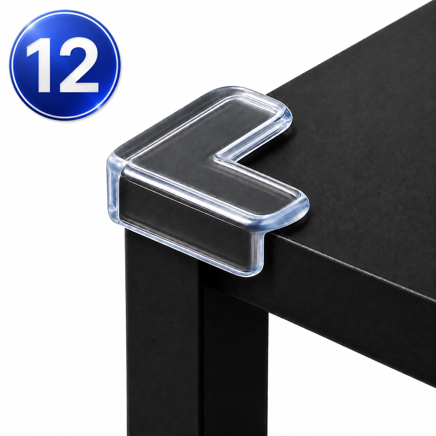 Monii Hoekbeschermer - 12 Stuks - Tafelhoek Beschermers Voor Kinderen - Hoekbeschermer Tafel - Transparant - Hoekbeschermers Baby