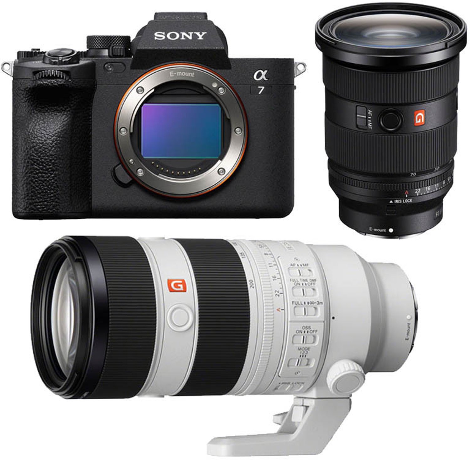 SONY ALPHA 7 IV + FE 24-70 mm f/2.8 GM II + FE 70-200 mm f/2.8 GM II