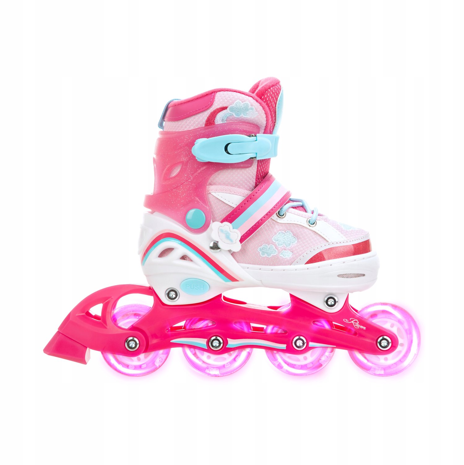 RAVEN Zoya 3w1 Kinder rolschaatsen met LED wielen