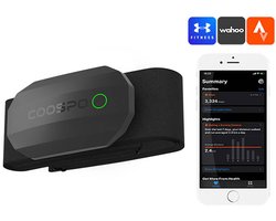 Garmin Garmin COOSPO H808S Bluetooth hartslagmeter, hartcoherentie meting, borstband, ANT+ hartslagmeter, waterdicht, HRM-sensor, compatibel met , Zwift, Wahoo, Rouvy, Strava, Polar Beat