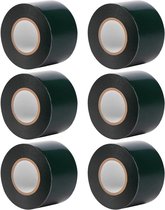 Kunstgrastape - Naadtape voor gras - Voor gazonreparatie - Dubbelzijdige lijm - 6 rollen - Zwart
