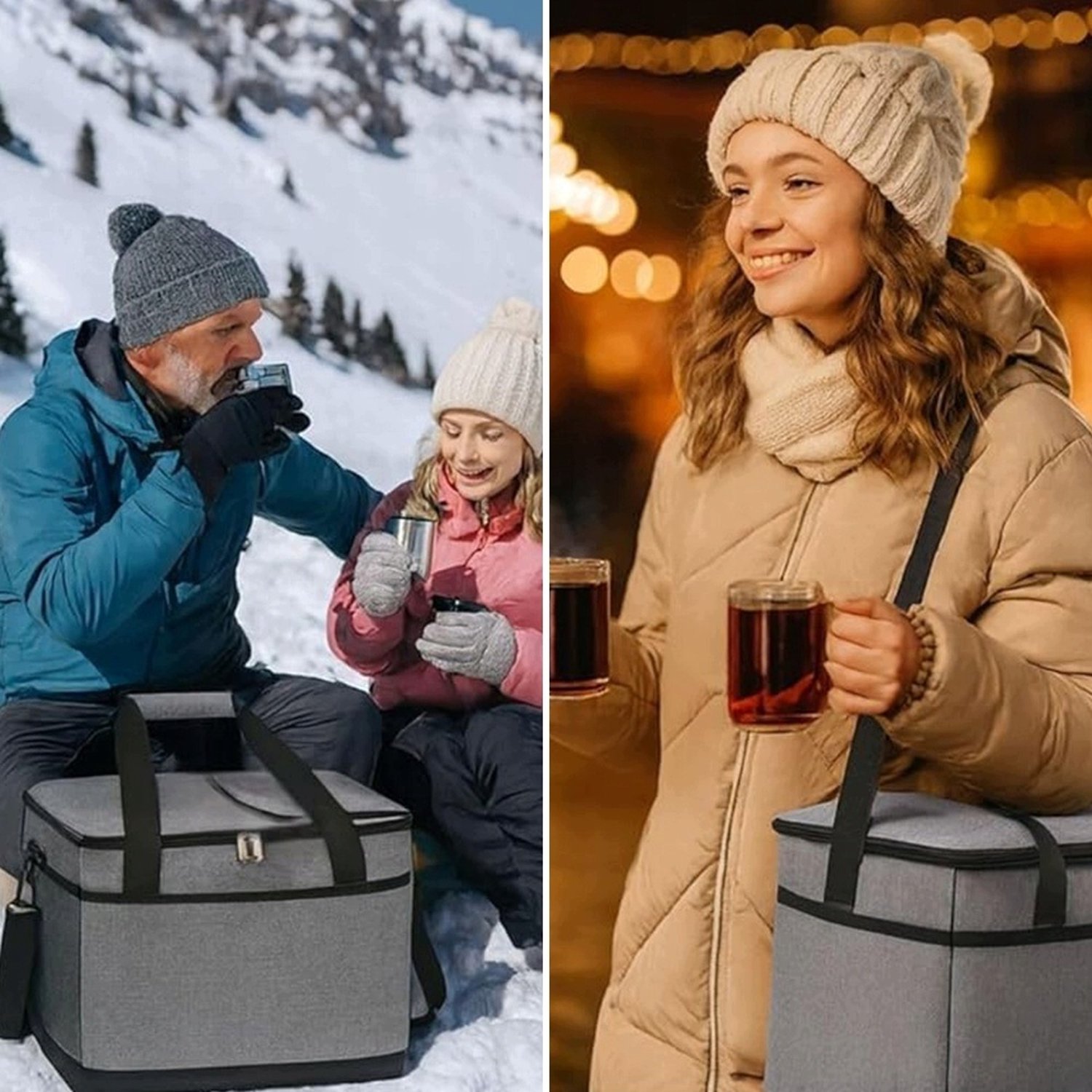 Grote Koeltas 35L Oxford, Waterdicht, Ideaal voor Picknick & Strand