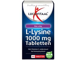 Lucovitaal Lucovitaal L-Lysine 1000 mg 60 tabletten - 60 stuks