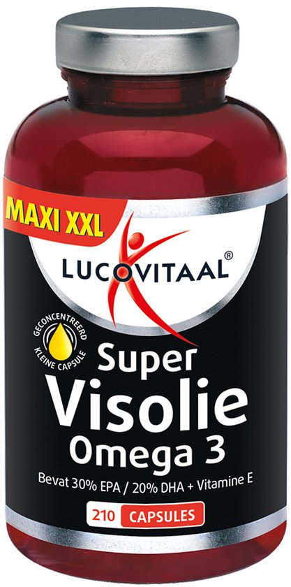 MAXI XXL LucoVitaan Super Visolie Omega 3, 210 capsules.