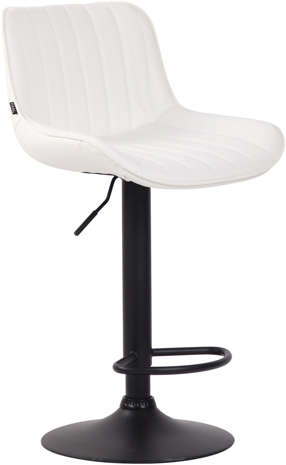Luxe Comfort Torino 0135 barkruk - kunstleer - wit zwart/wit