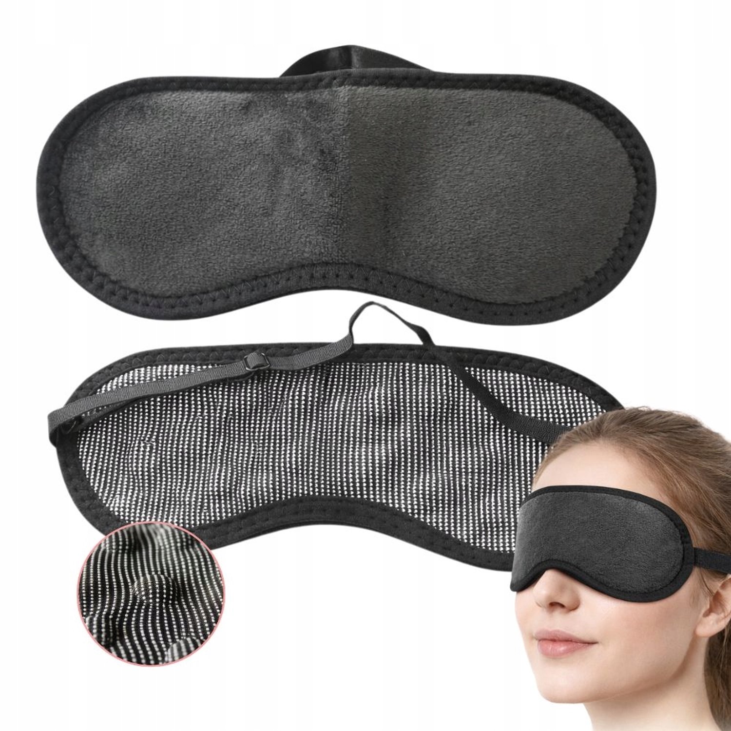 Zachte Magnetische Slaapmasker - Verstelbaar & Verduisterend