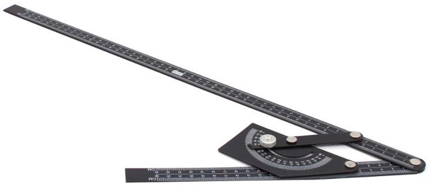 Verstelbare Hoekmeter met Liniaal 230x500 mm
