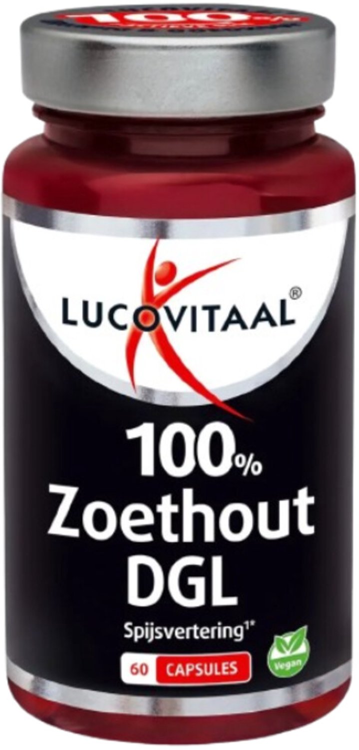 Lucovitaal - 100% Zoethout DGL - 2 x 60 capsules - Voordeelverpakking