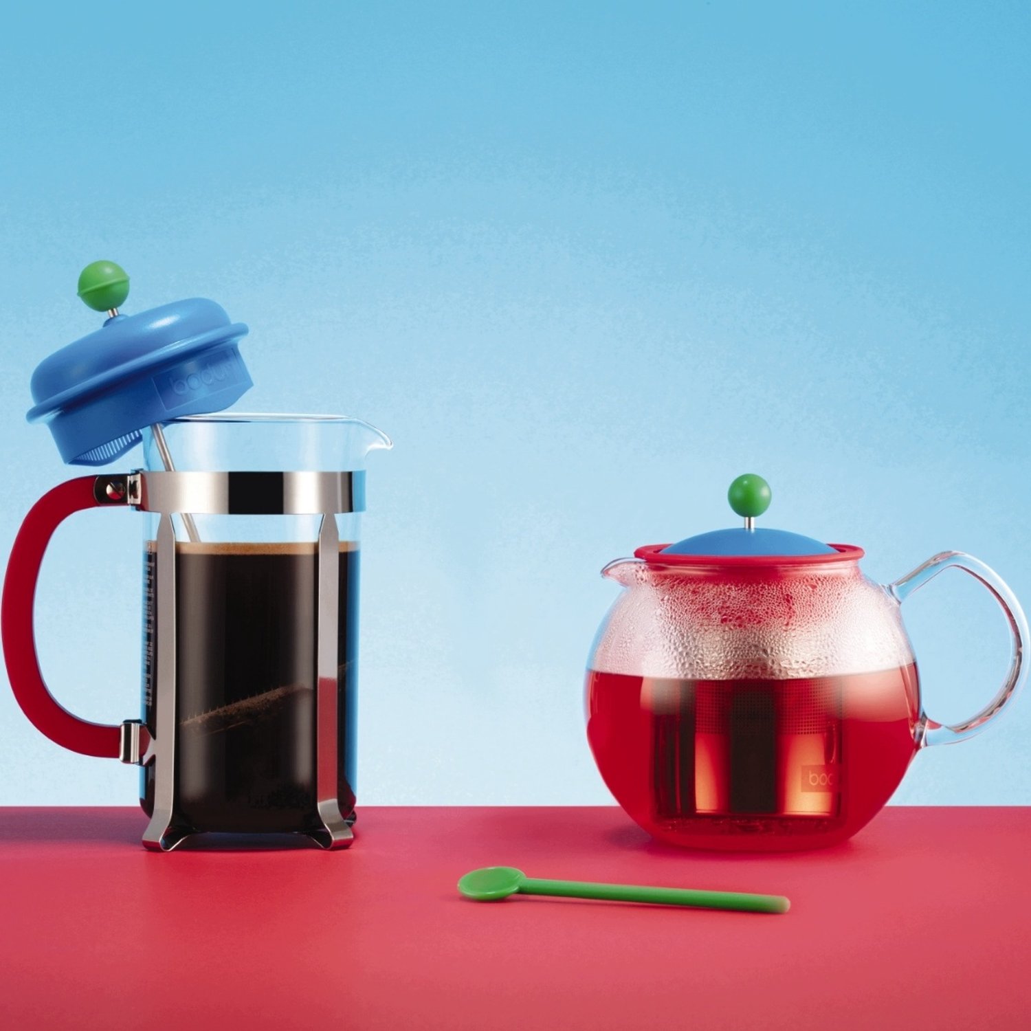 Bodum Assam MoMA Theepot met Filter - 1L Rood
